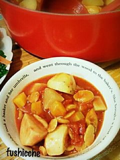 健康美人★根菜と豆のトマトスープ-レシピのメイン写真