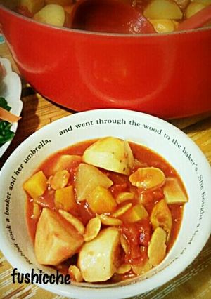 健康美人★根菜と豆のトマトスープ-レシピのメイン写真