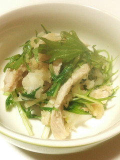 鶏むね肉と水菜のみぞれあえ-レシピのメイン写真