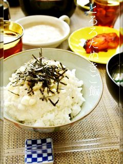 長芋と揚げ玉で✩とろろたぬきご飯-レシピのメイン写真