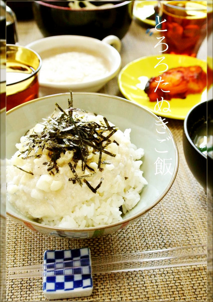 長芋と揚げ玉で✩とろろたぬきご飯-レシピのメイン写真