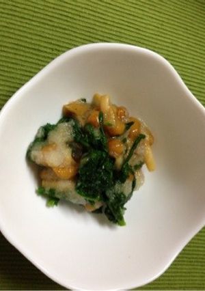 シュンギクとなめこのおろし和え-レシピのメイン写真