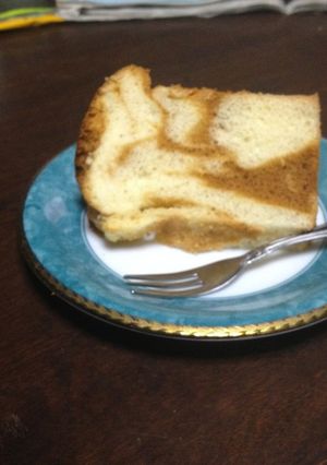 キャラメルシフォンケーキ(マーブル模様)-レシピのメイン写真