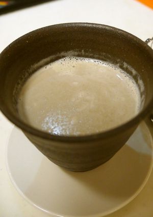 黒豆煮汁で豆乳生姜ドリンク、牛乳でも可♪-レシピのメイン写真
