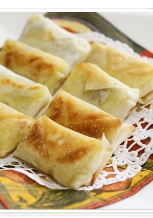 おせちリメイク　栗きんとん春巻き-レシピのメイン写真