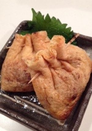 *食べるラー油で納豆巾着*-レシピのメイン写真