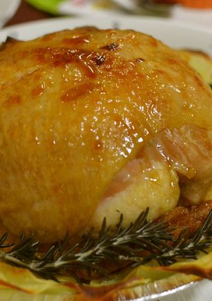クリスマスに！ドーム型ローストチキン-レシピのメイン写真