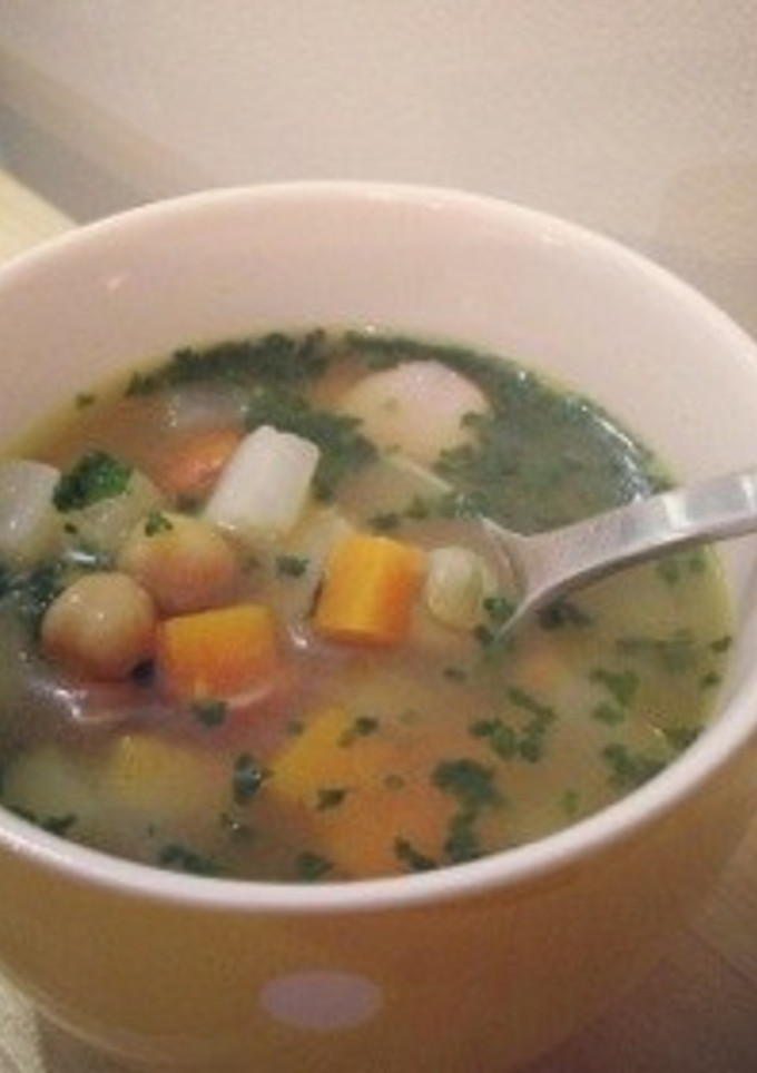 野菜たっぷりお豆と根菜のスープ-レシピのメイン写真