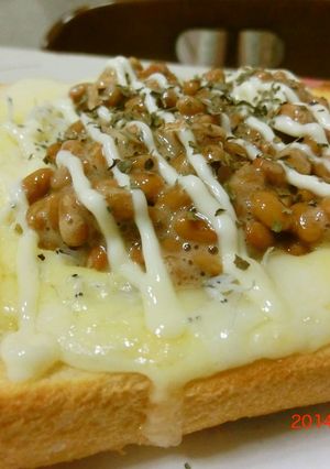 納豆トースト-レシピのメイン写真