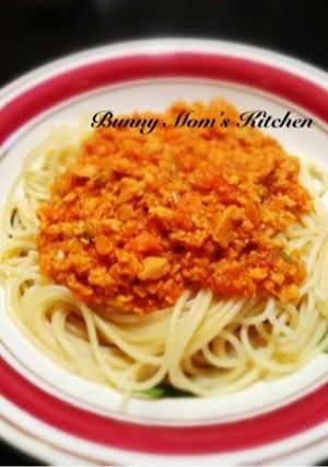 ヘルシー簡単☆高野豆腐ミートソースパスタ-レシピのメイン写真