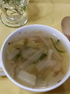 ☆超かんたん☆めかぶ入り野菜スープ-レシピのメイン写真