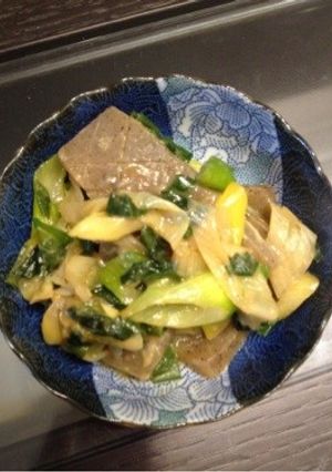 コンニャクと長ネギの味噌和え-レシピのメイン写真