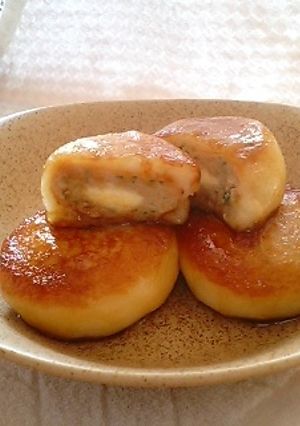 まぐろハンバーグのじゃが包み焼き-レシピのメイン写真