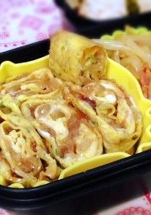 ご飯が止まらない!お好み焼き風味の卵焼き-レシピのメイン写真