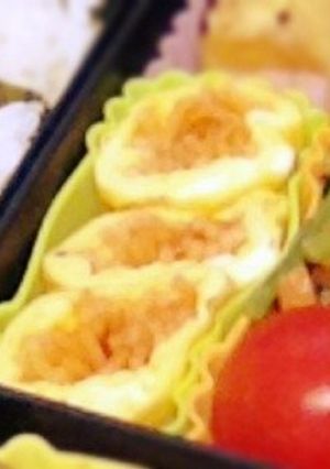 彩り鮮やか！ナポリタン入り卵焼き-レシピのメイン写真