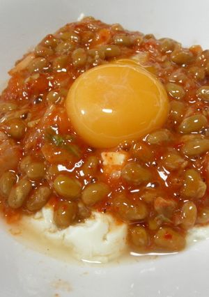 納豆キムチとろっと豆腐-レシピのメイン写真