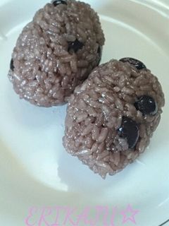 お餅とおせちの黒豆deリメイク♪おこわ風-レシピのメイン写真
