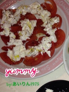 簡単!トマトとクリームチーズのサラダ-レシピのメイン写真