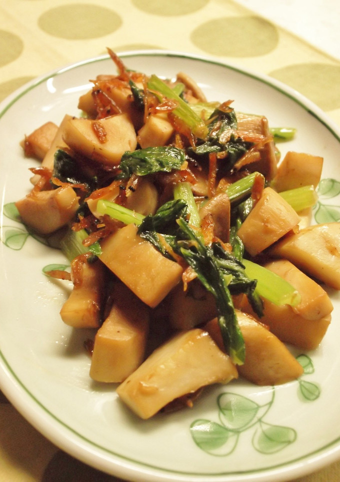 きのこと青菜のあみマヨ醤油炒め-レシピのメイン写真