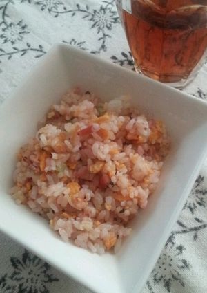 お手軽和風梅ネギ炒飯-レシピのメイン写真