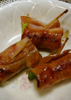 ネギのベーコン巻き　焦がし醤油風味-レシピのメイン写真
