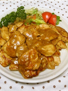 鶏むね肉の味噌マヨ照り焼き-レシピのメイン写真
