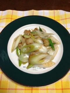 冬野菜♪長ネギとベビーホタテのバター炒め-レシピのメイン写真