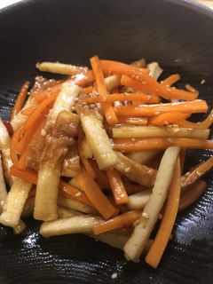 お弁当用♡人参とちくわのきんぴら-レシピのメイン写真