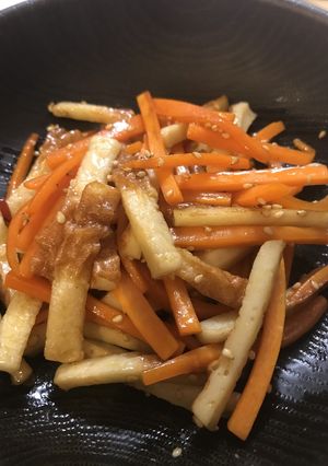 お弁当用♡人参とちくわのきんぴら-レシピのメイン写真