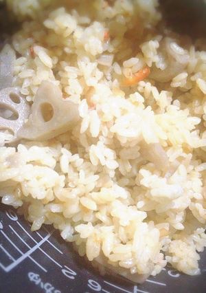 レンコン炊き込みご飯-レシピのメイン写真