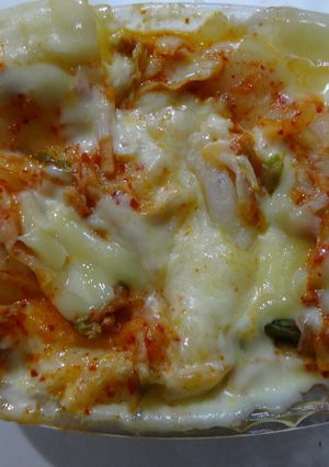 簡単！レンジでチン！キムチもチーズ-レシピのメイン写真