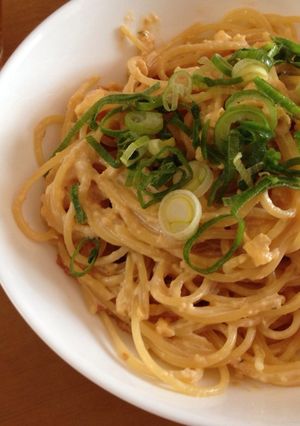 簡単梅マヨパスタ-レシピのメイン写真