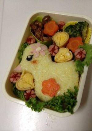 簡単！ひよこキャラ弁♪-レシピのメイン写真