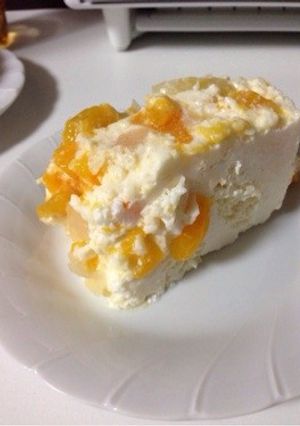 フルーツとヨーグルトのムースケーキ-レシピのメイン写真