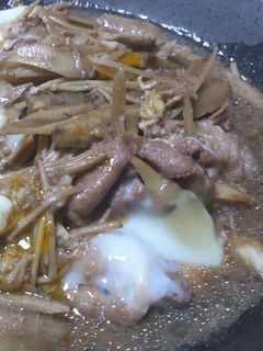 ゴボウと牛肉の柳川煮-レシピのメイン写真