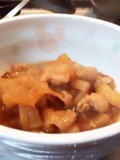 鶏皮と大根の甘辛煮-レシピのメイン写真
