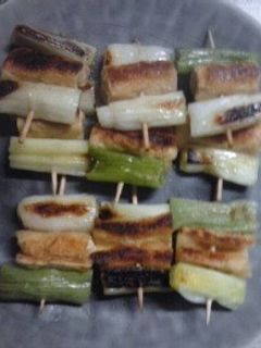 簡単おつまみ ネギと油揚げのねぎま-レシピのメイン写真