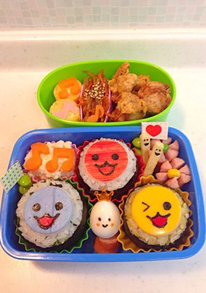 簡単☆太鼓の達人 キャラ弁-レシピのメイン写真
