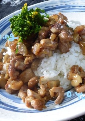 絶品!鶏ごぼうの甘辛丼-レシピのメイン写真