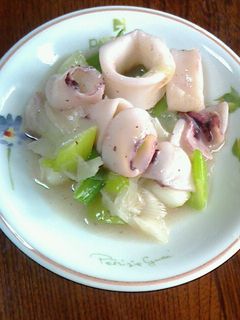 簡単☆冷凍いかと長ネギの中華-レシピのメイン写真