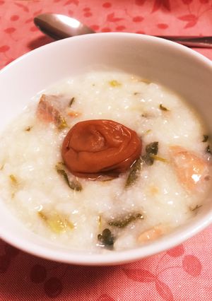 ＊鮭&餅入り！我が家のもっちり七草粥＊-レシピのメイン写真