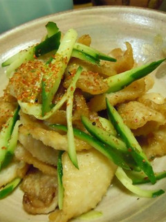 鶏皮せんべいと胡瓜の甘酢和え♪-レシピのメイン写真