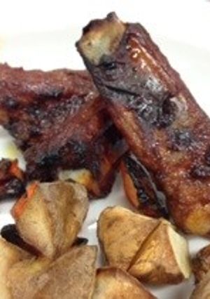 ガッツリ満足!カレー風味のポークリブ-レシピのメイン写真
