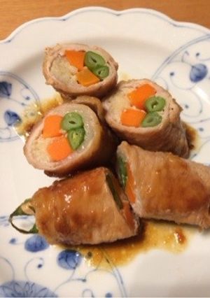 豚肉のエノキと野菜巻き-レシピのメイン写真