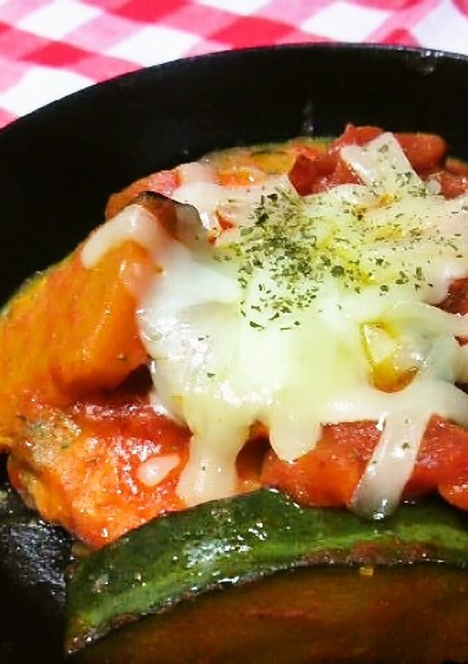 鮭とかぼちゃのトマト煮-レシピのメイン写真