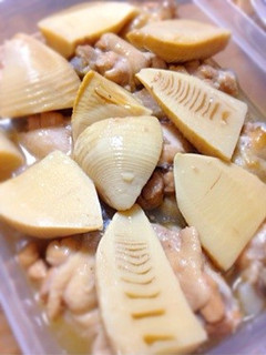 手羽元と筍のさっぱり柔らか煮(無水鍋)-レシピのメイン写真