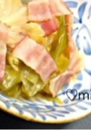 レンジで簡単♡キャベツとベーコンの蒸し煮-レシピのメイン写真
