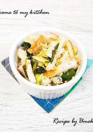 わさポンで♪白菜とちくわの和風サラダ-レシピのメイン写真