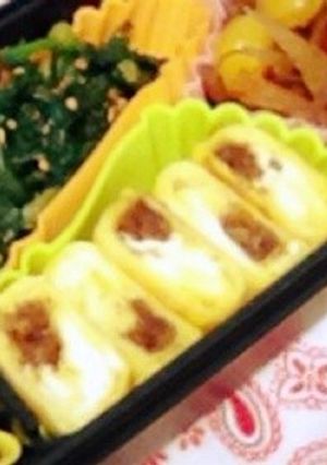 【リメイク】ドライカレー入り卵焼き-レシピのメイン写真