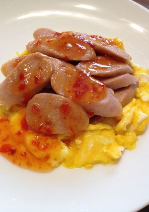魚肉 de 簡単エスニックオムレツ-レシピのメイン写真
